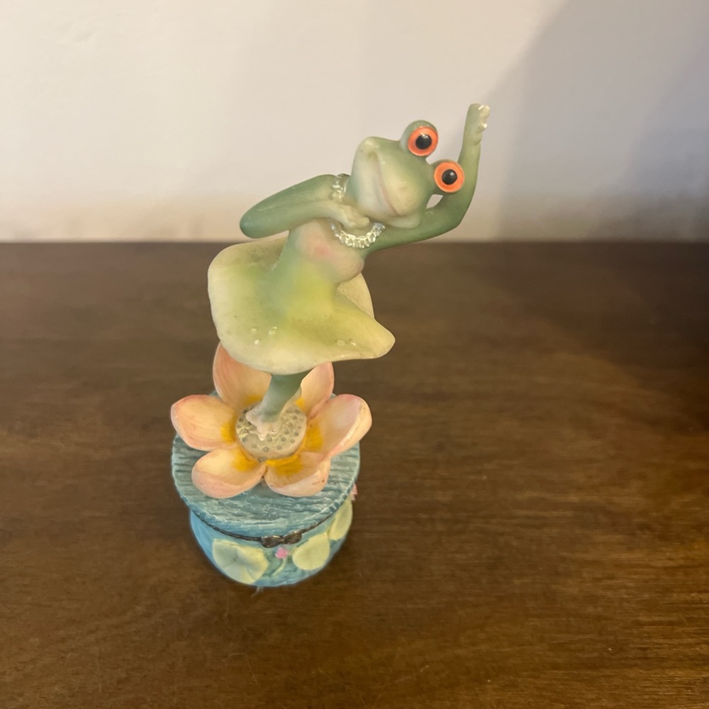 Frog Ballerina Figurine